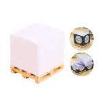 Memo Pads with Wooden Pallet - branded stationery for corporate gifting in Singapore with custom logo branding.The Cube Sticky Memo Box keeps your notes organized and easily accessible in a compact, desk-friendly design.